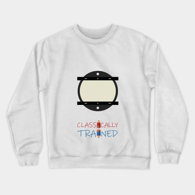 Classically Trained (2D) Crewneck Sweatshirt by Joe's Gallery of Geekdom